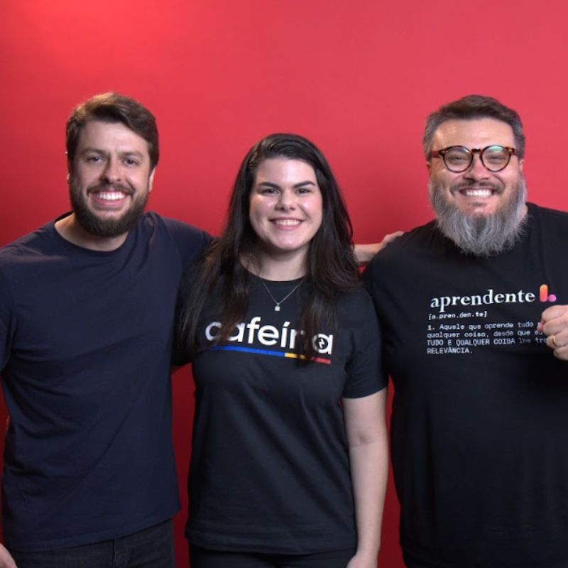 Chico Gimenez, Mariana Pontes e Leo Carvalho